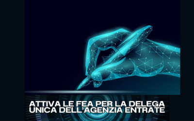NUOVA DELEGA UNICA DELL’AGENZIA DELLE ENTRATE